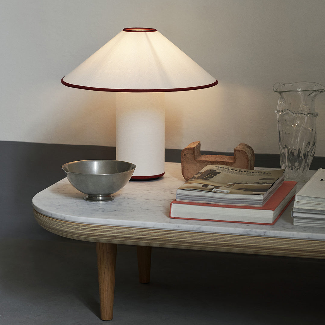 Amara Tischlampe Eleganter Stoffschirm in Beige – Tischleuchte aus Metall – Ansicht 35 von 40