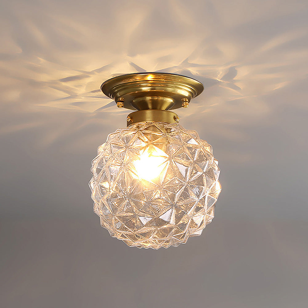 GlassOrbit Moderne Glaskugel-Deckenleuchte in Rauchgrau – Ansicht 9 von 14