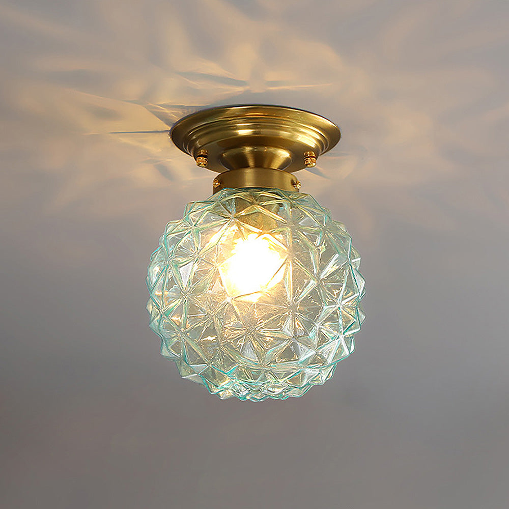 GlassOrbit Moderne Glaskugel-Deckenleuchte in Rauchgrau – Ansicht 13 von 14