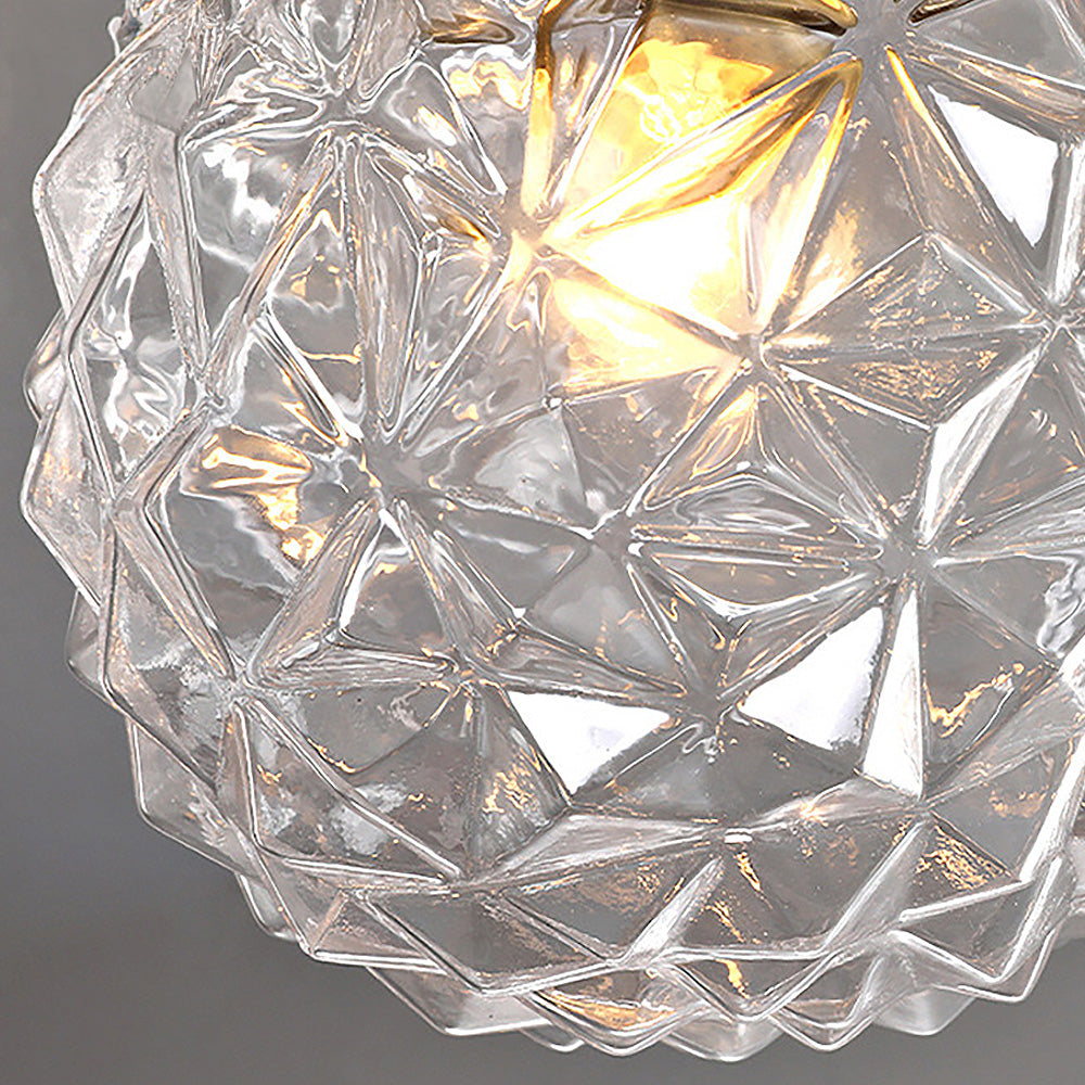GlassOrbit Moderne Glaskugel-Deckenleuchte in Rauchgrau – Ansicht 12 von 14
