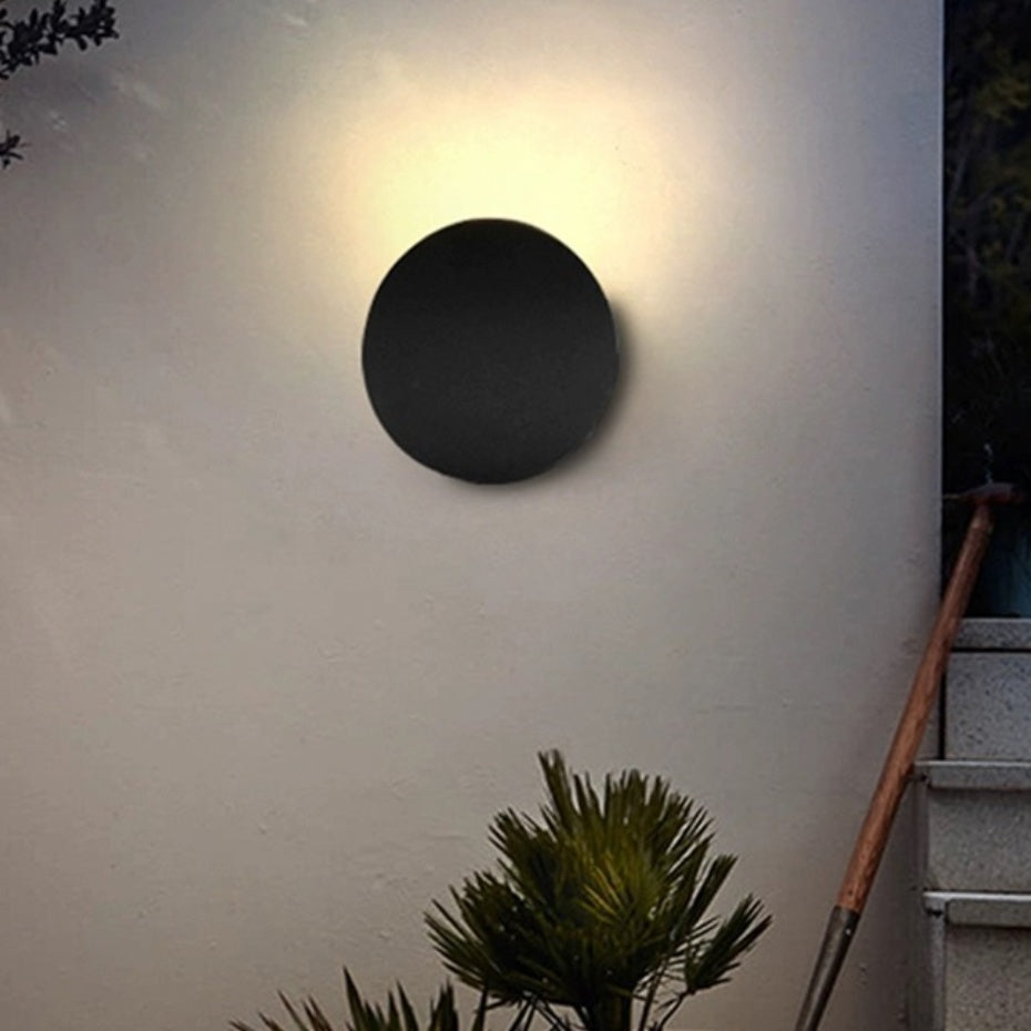 AluDisc Minimalistische LED-Wandleuchte aus Aluminium – Ansicht 7 von 17