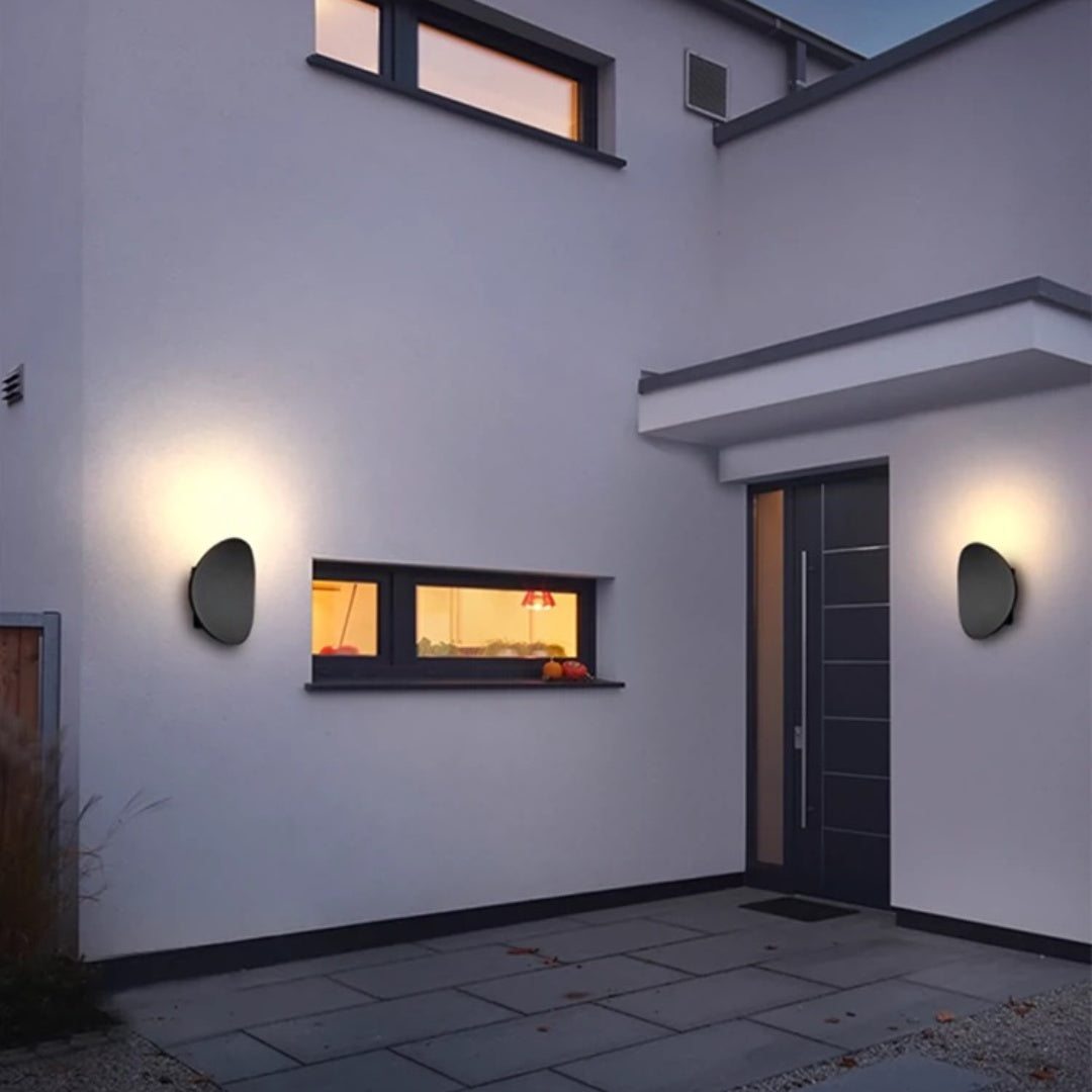 AluDisc Minimalistische LED-Wandleuchte aus Aluminium – Ansicht 8 von 17