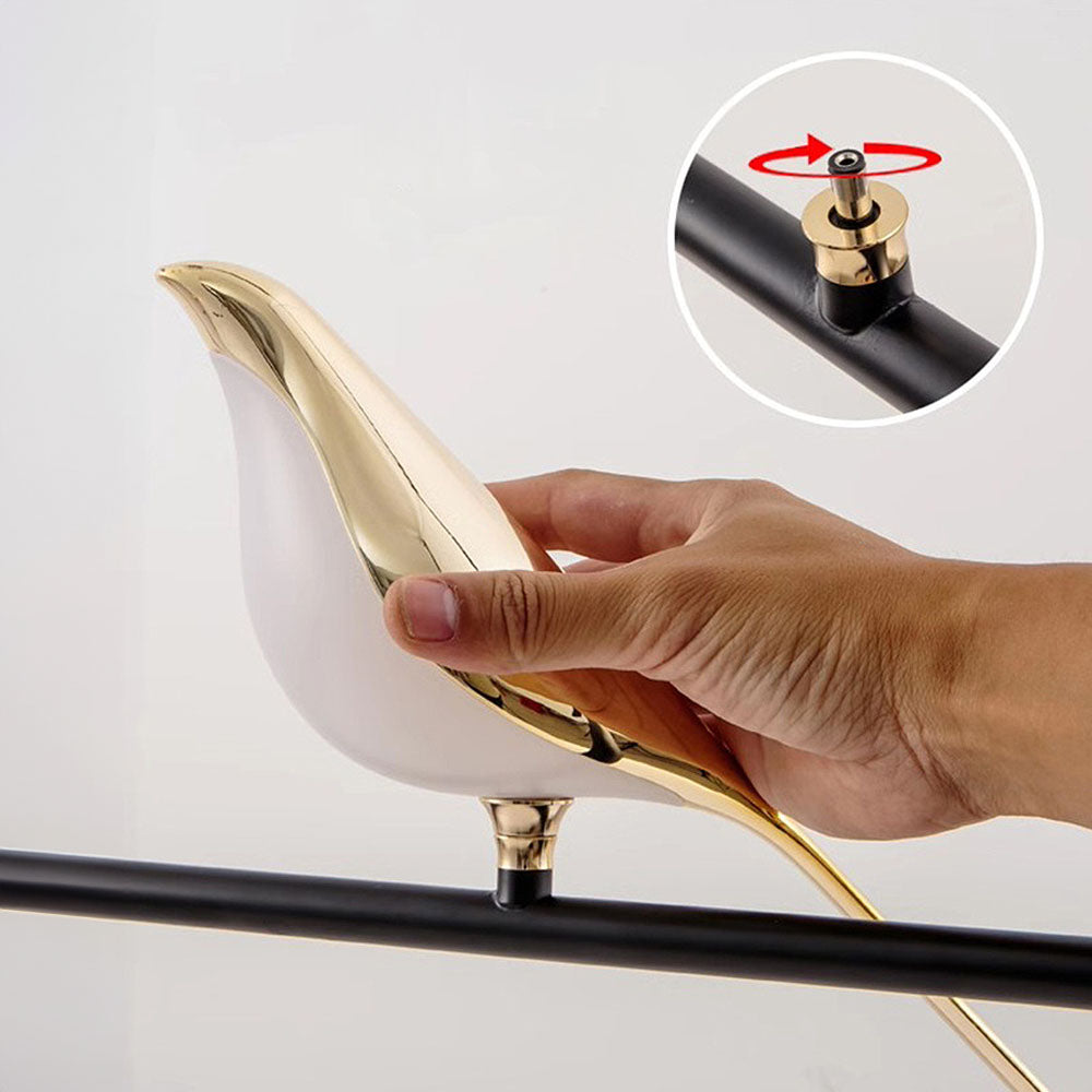 MiraCurve Vogel-Ring Pendelleuchte mit LED – Ansicht 16 von 16
