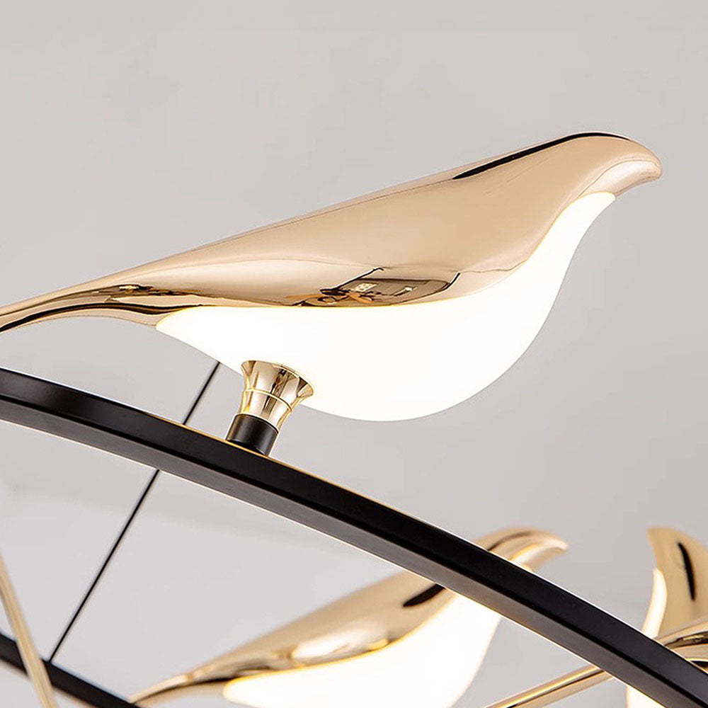 MiraCurve Vogel-Ring Pendelleuchte mit LED – Ansicht 15 von 16