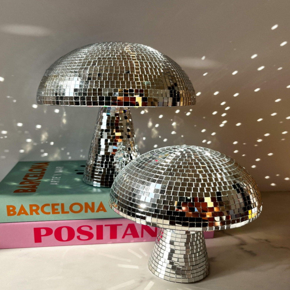 LumiShroom Retro Pilzlampe mit Glitzereffekt – Dekoleuchte