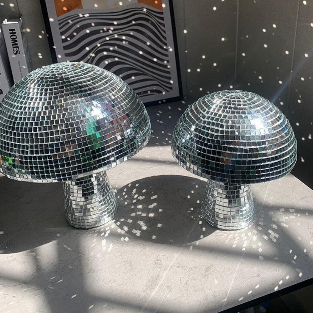 LumiShroom Retro Pilzlampe mit Glitzereffekt – Dekoleuchte – Ansicht 6 von 7