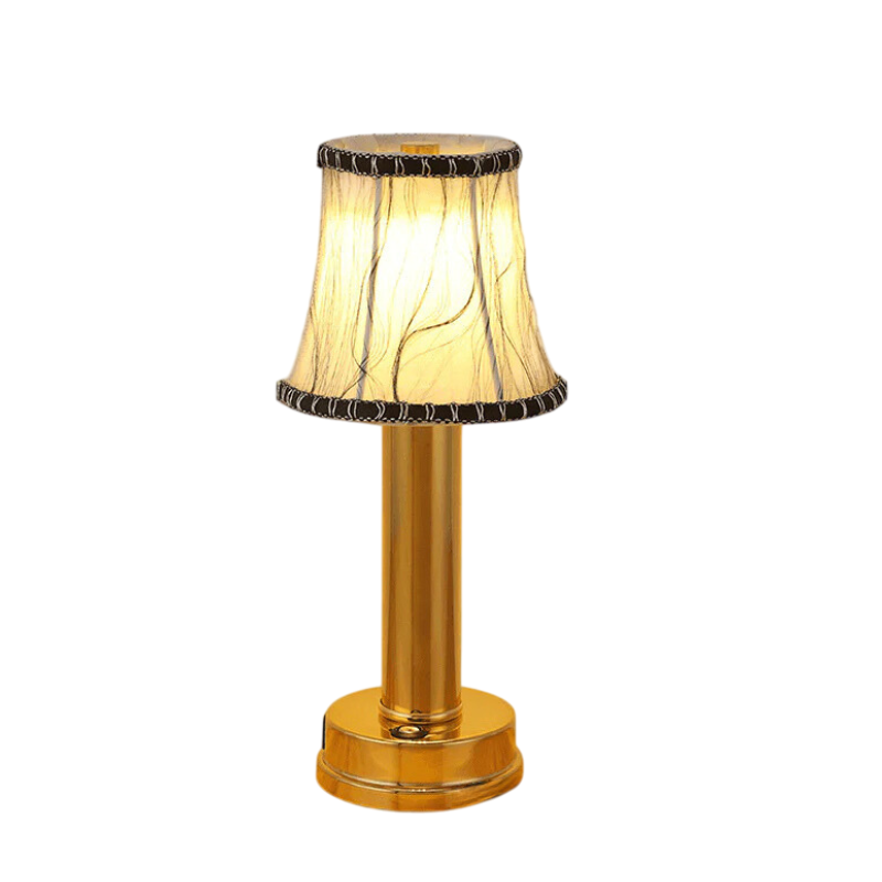 VelloGlow Kabellose LED-Tischlampe mit Stoffschirm – kabellose Tischleuchte – Ansicht 8 von 21