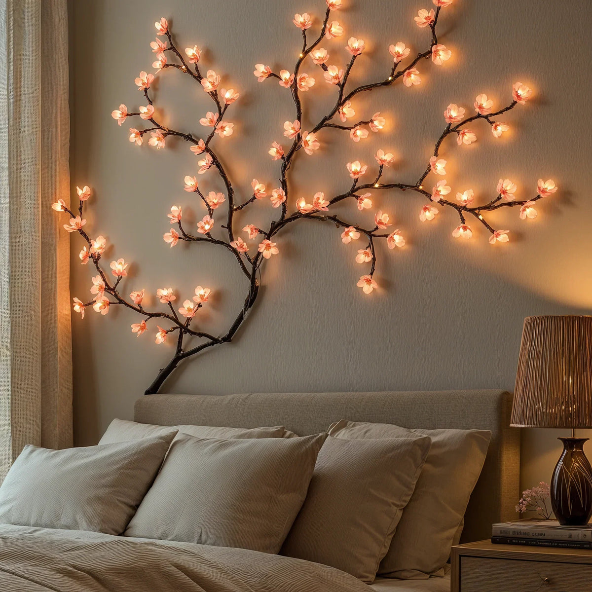 Florka LED Kirschblüten-Lichterkette – Wandleuchte – Ansicht 2 von 6
