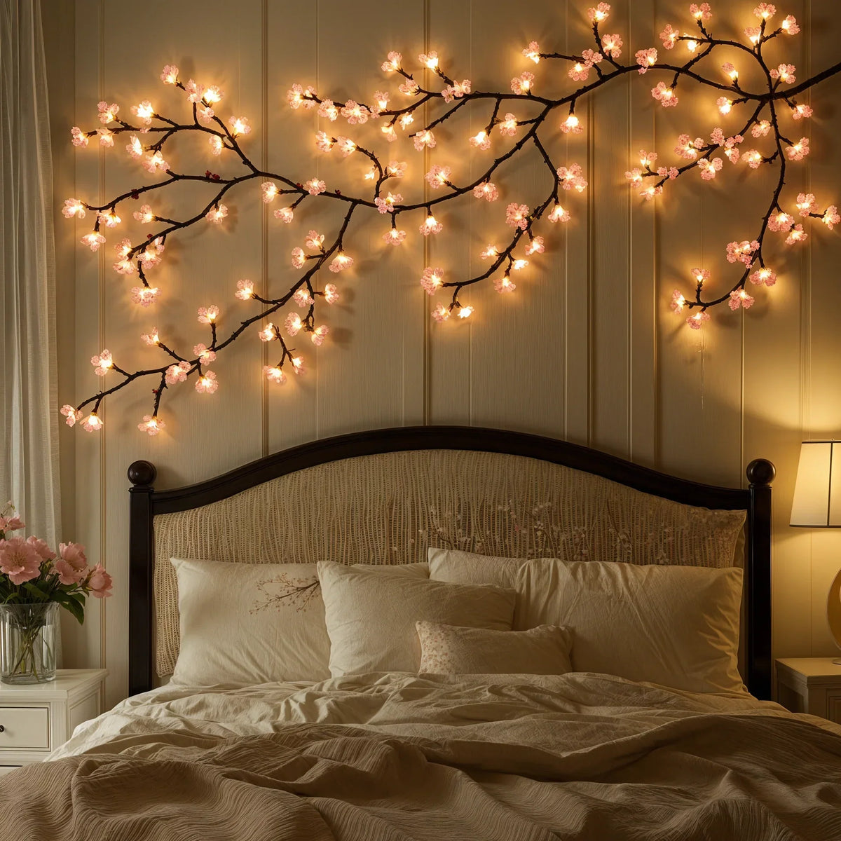 Florka LED Kirschblüten-Lichterkette – Wandleuchte – Ansicht 3 von 6