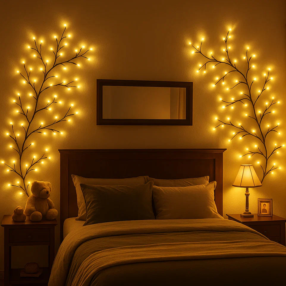 Vinia LED Wandleuchte mit Leuchtzweigen – Ansicht 2 von 9