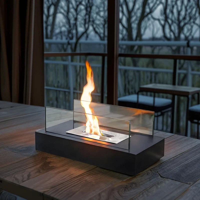 Ardeva Bioethanol Tischkamin mit Echtflamme – Wohnaccessoire – Ansicht 6 von 15