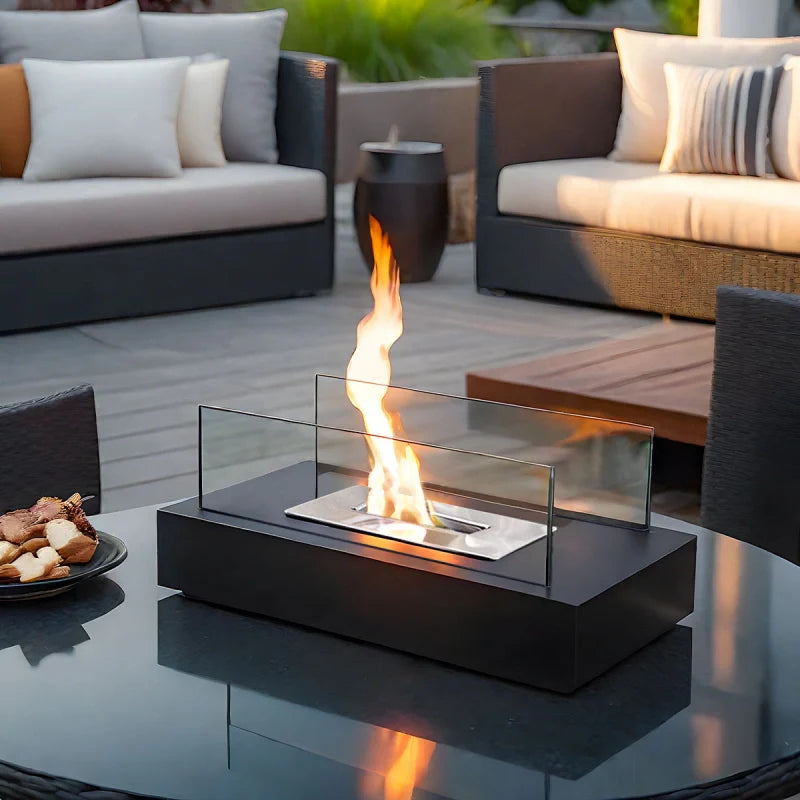 Ardeva Bioethanol Tischkamin mit Echtflamme – Wohnaccessoire – Ansicht 4 von 15