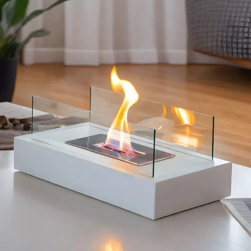 Ardeva Bioethanol Tischkamin mit Echtflamme – Wohnaccessoire – Ansicht 9 von 15