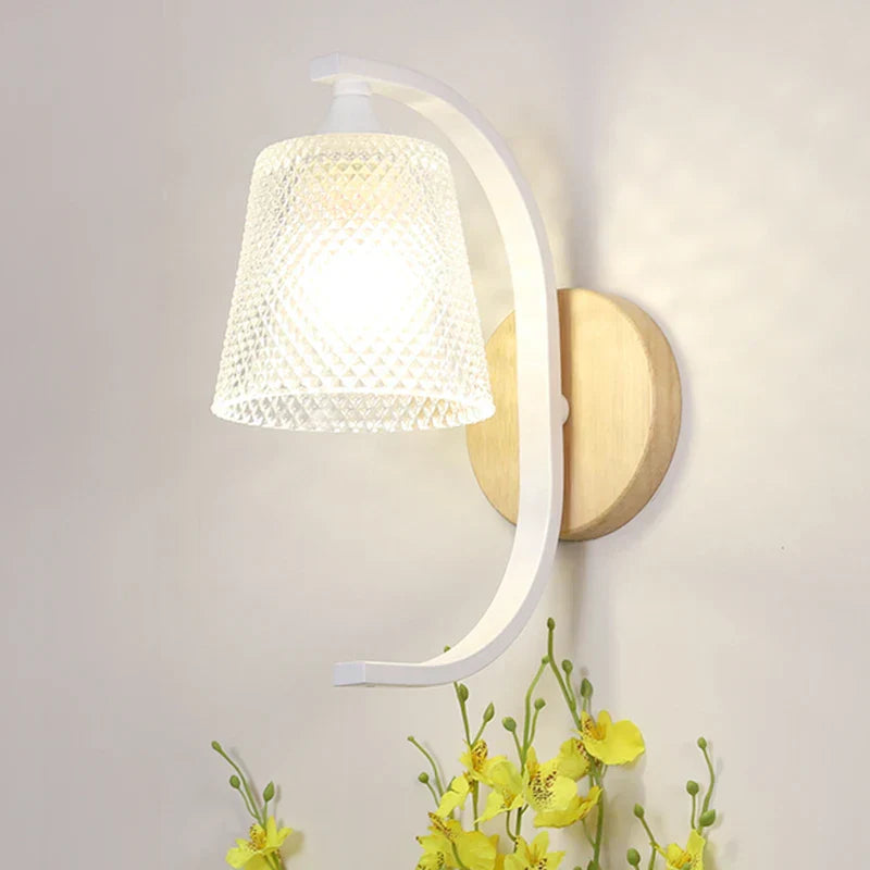 Finkara Wandleuchte mit Vogeldesign aus Holz und Glas – Ansicht 23 von 24