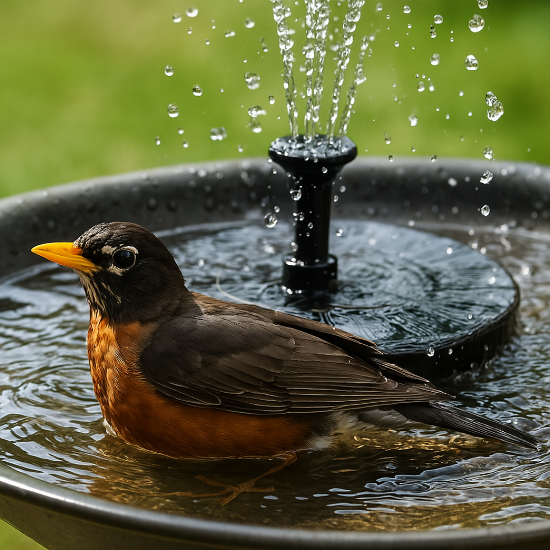 Aquio Solar Gartenbrunnen – Solarleuchte – Ansicht 5 von 8