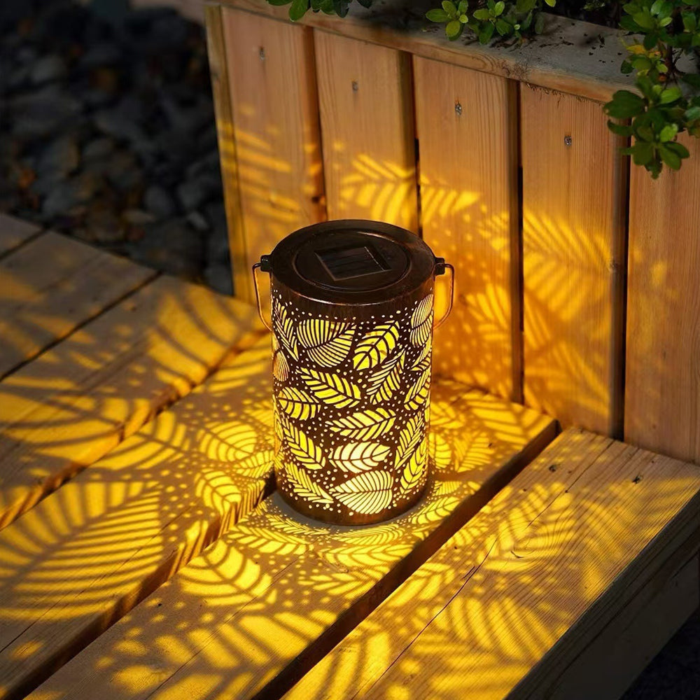 SylvaLux Solarlaterne mit Baummuster, IP55 wasserdicht – Solarleuchte – Ansicht 6 von 24