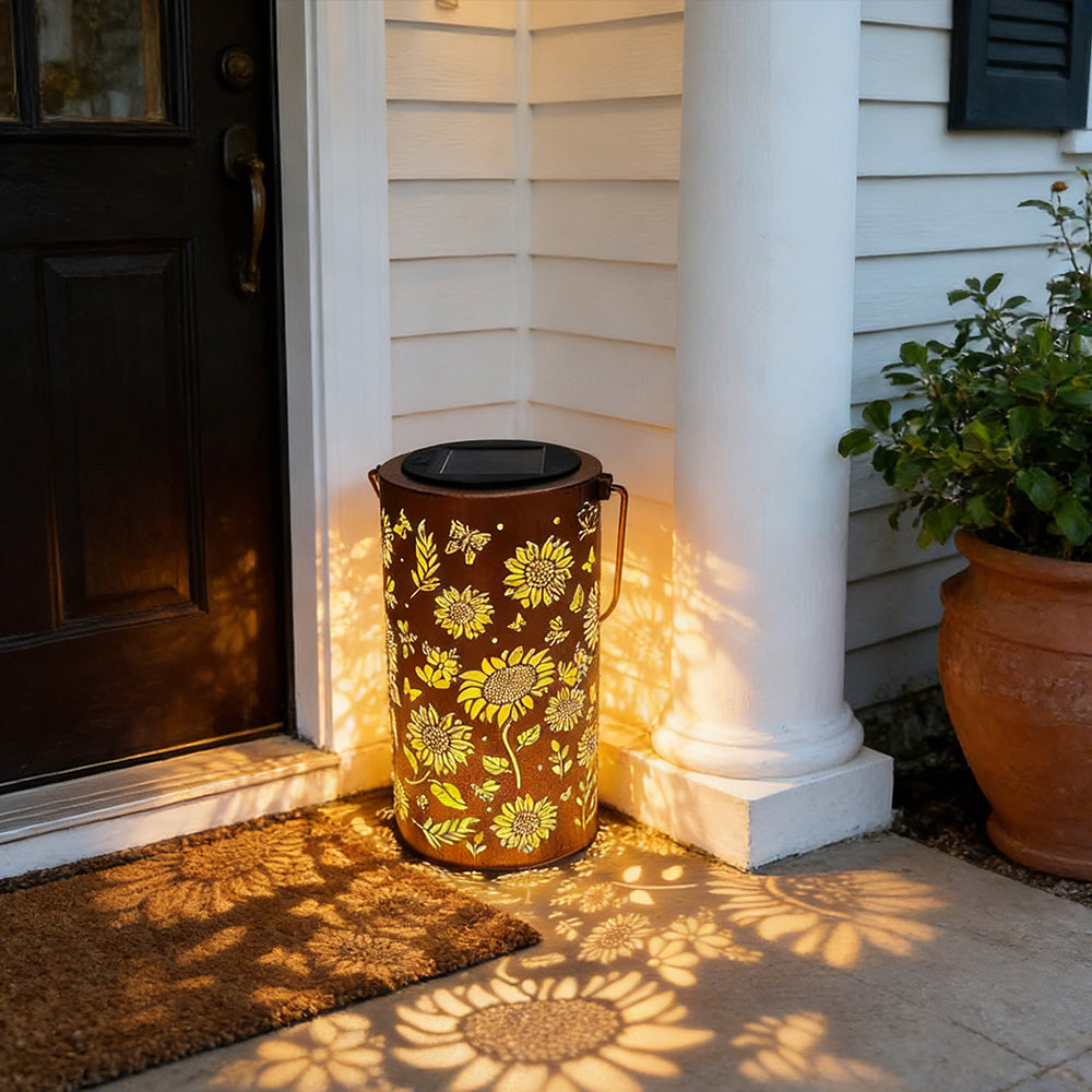SylvaLux Solarlaterne mit Baummuster, IP55 wasserdicht – Solarleuchte – Ansicht 15 von 24