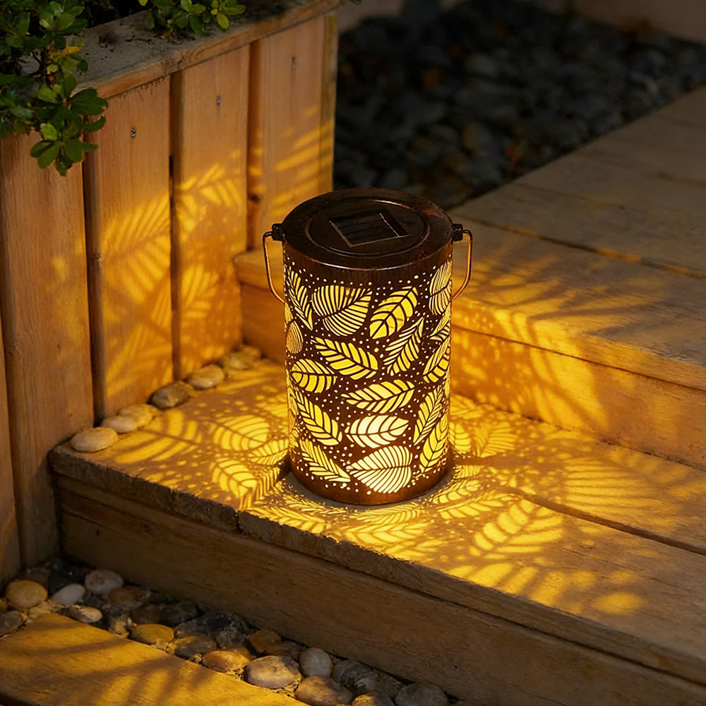 SylvaLux Solarlaterne mit Baummuster, IP55 wasserdicht – Solarleuchte – Ansicht 21 von 24
