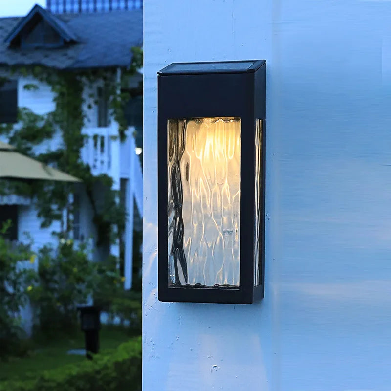ZephyMist Solar-Wandleuchte für Garten & Terrasse – Außenwandleuchte – Ansicht 2 von 6