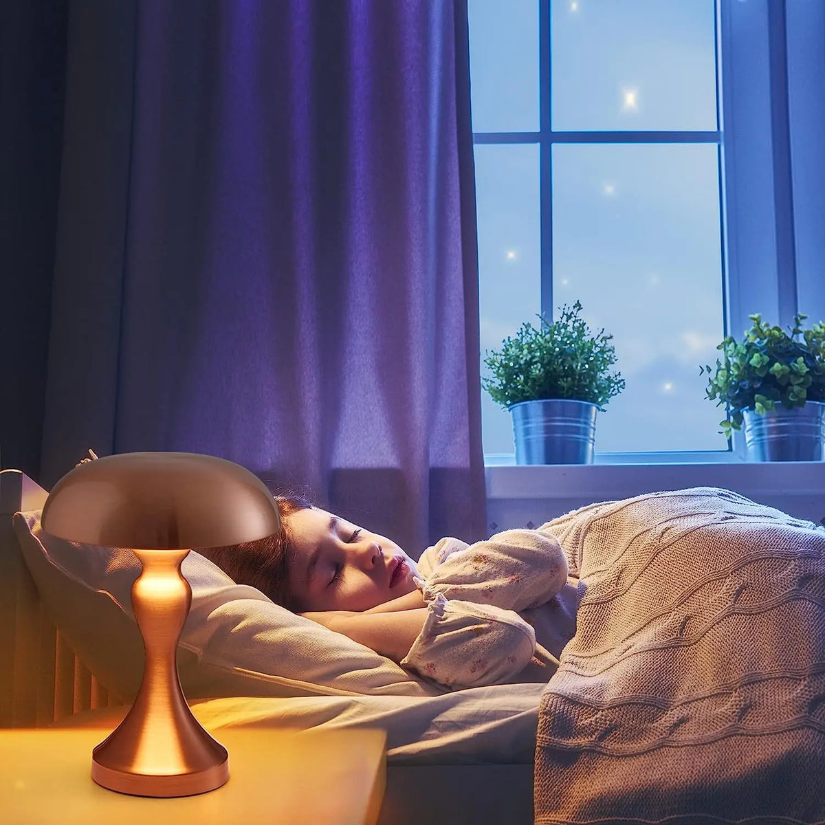 NimboSpot LED-Nachtlicht mit flexiblem Lesearm – Tischleuchte – Ansicht 2 von 7