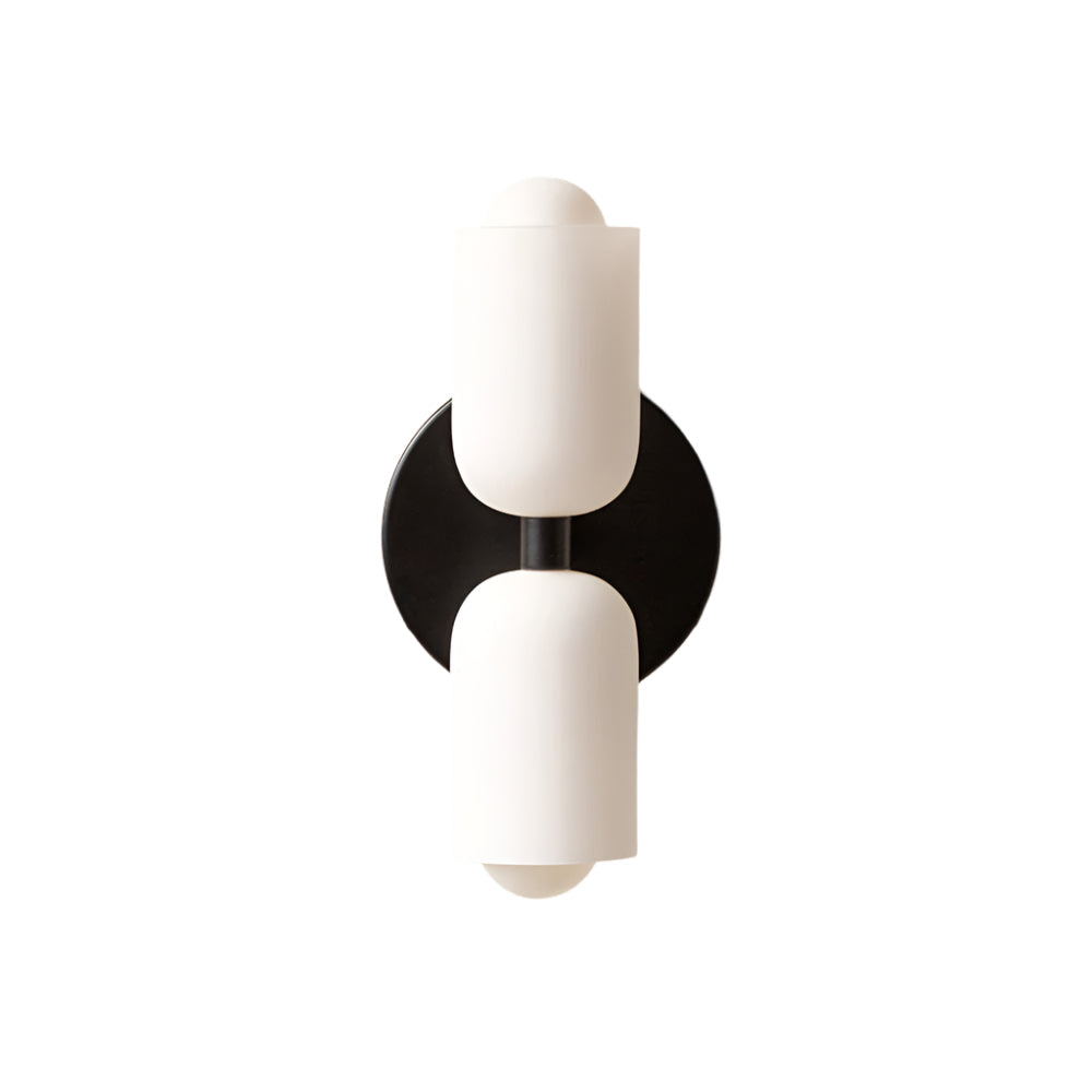 ObsidianLux Schlanke LED-Wandleuchte mit schwarzem Glas aus Metall – Ansicht 3 von 6