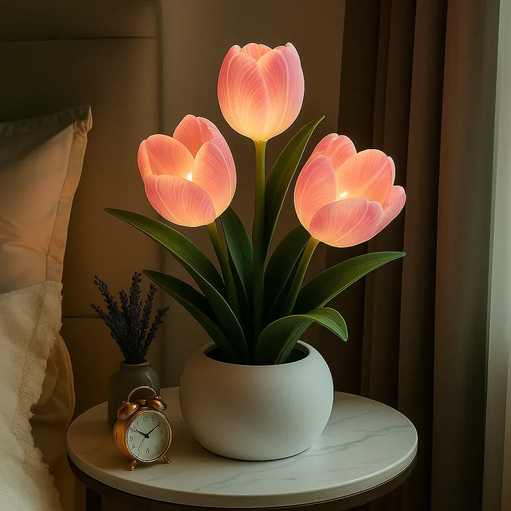 Tulipia LED Tulpenlampe mit Dimmfunktion – Tischleuchte