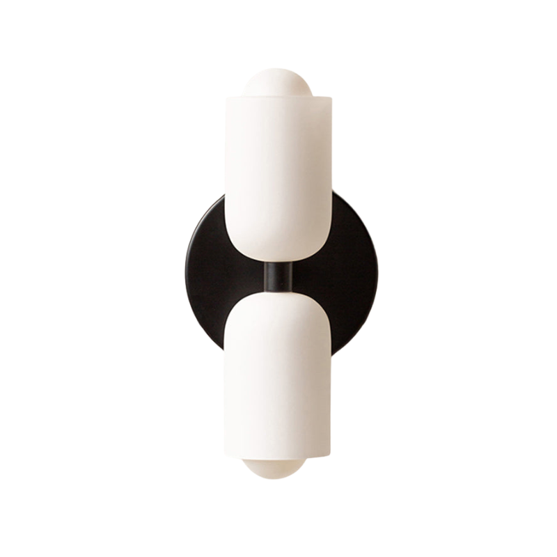 ObsidianLux Schlanke LED-Wandleuchte mit schwarzem Glas aus Metall – Ansicht 5 von 6