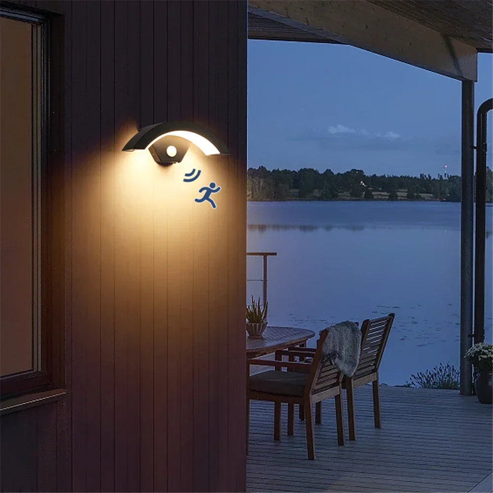 LiraDawn Wasserdichte LED-Wandleuchte für Garten & Fassade – Außenwandleuchte