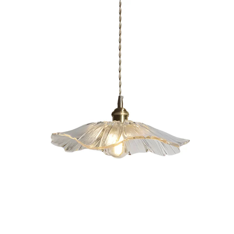 FleurLux Blumenförmige Glas-Hängeleuchte – Pendelleuchte – Ansicht 7 von 8