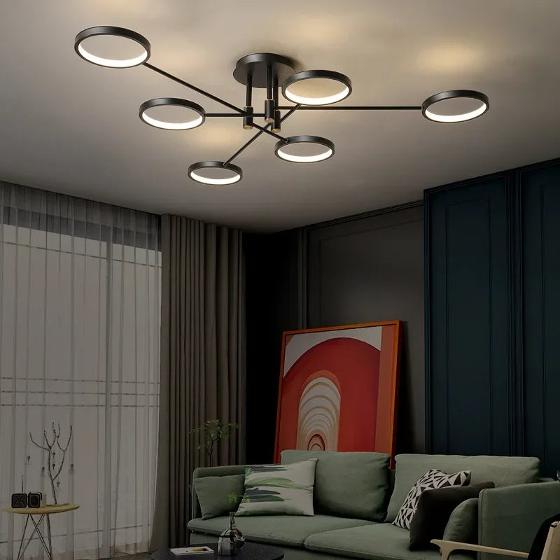 AureoLume Eleganter LED-Ring-Kronleuchter – Pendelleuchte – Ansicht 3 von 11