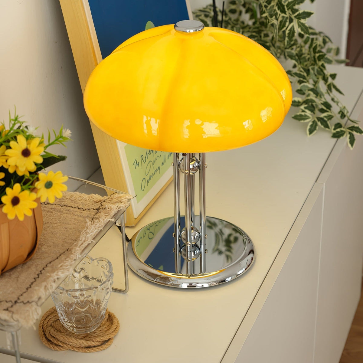 AmberDome Tischlampe im Bauhaus-Stil – Tischleuchte – Ansicht 5 von 40