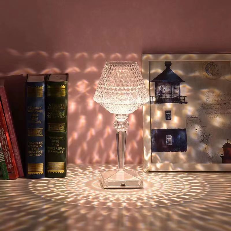 LumiCrystal LED-Tischleuchte aus Kristallglas mit 3 Lichtmodi – Ansicht 10 von 11