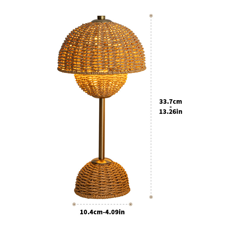 BambuVaro Solar-Gartenlampe aus Bambus mit Warmweißlicht – Solarleuchte – Ansicht 8 von 10