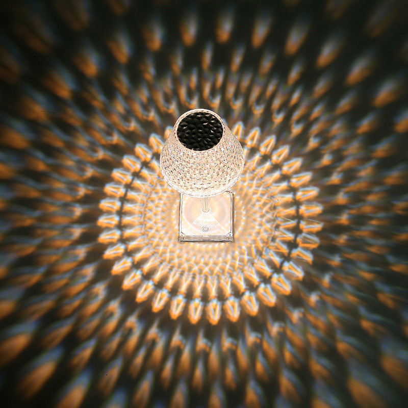 LumiCrystal LED-Tischleuchte aus Kristallglas mit 3 Lichtmodi – Ansicht 6 von 11