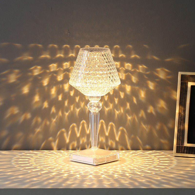 LumiCrystal LED-Tischleuchte aus Kristallglas mit 3 Lichtmodi – Ansicht 2 von 11