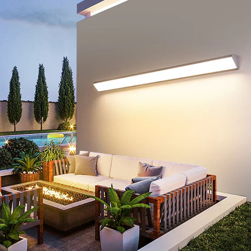 LumaArc LED-Wandleuchte für Garten und Terrasse – Außenwandleuchte – Ansicht 8 von 9