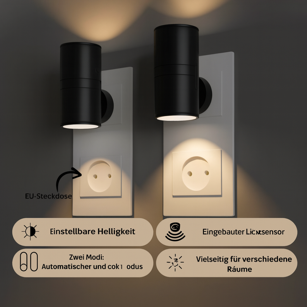 Noxa LED Steckdosenleuchte – Wandleuchte – Ansicht 3 von 9