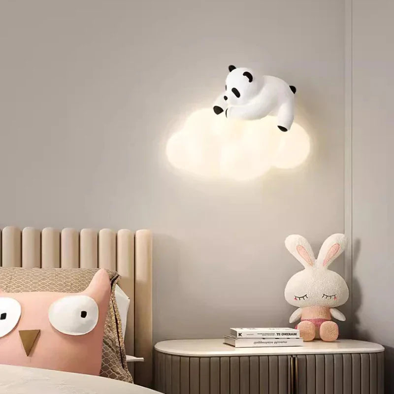 PandaGlow LED-Wandleuchte fürs Kinderzimmer – Nachtlicht – Ansicht 2 von 15