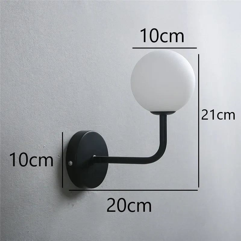 OpaleLux Elegante LED-Wandleuchte im Retro-Design – Ansicht 19 von 19