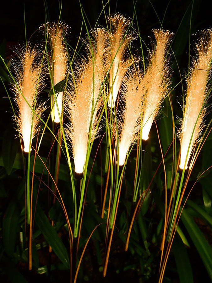 ReedGlow Solar-Schilfrohr Leuchte mit Farbwechsel – Solarleuchte