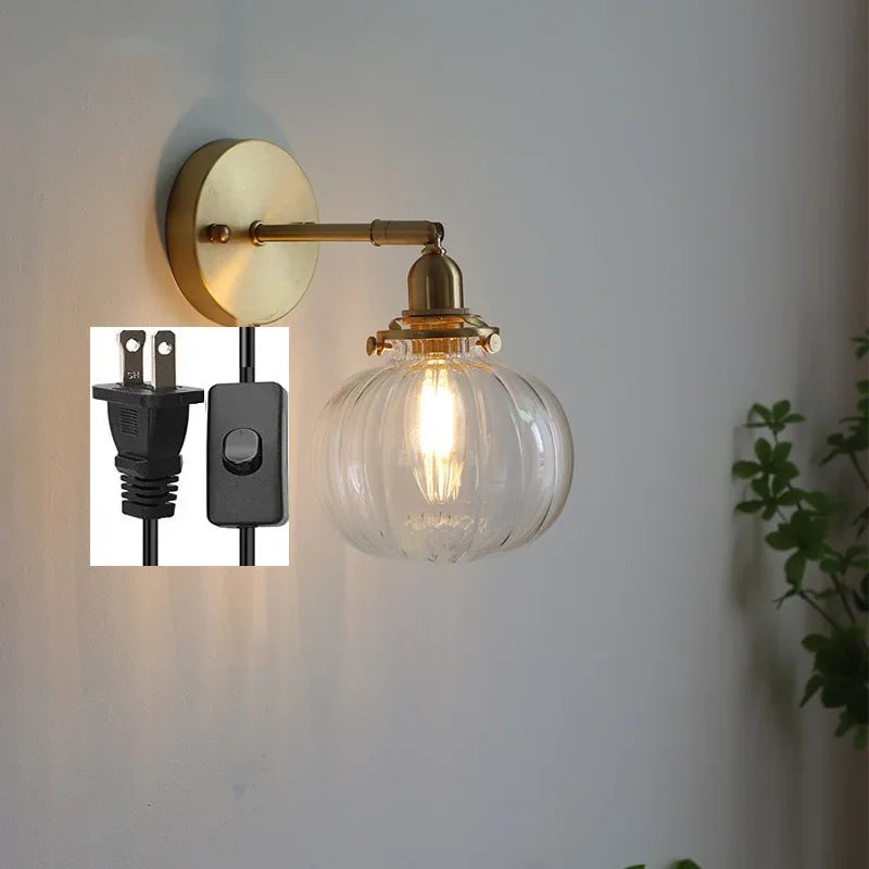 HestaPoint Wandleuchte mit Zugschalter aus Glas und Eisen – Ansicht 17 von 35