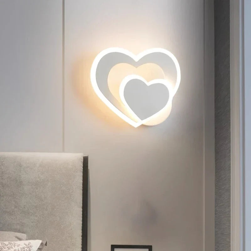 HeartGlow Romantische LED-Wandleuchte in Herzform – Ansicht 2 von 14
