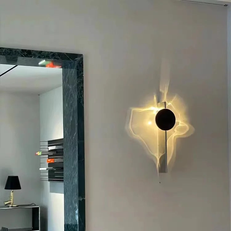 GlintWave Drehbare LED-Wandleuchte mit Wellendesign – Ansicht 9 von 9