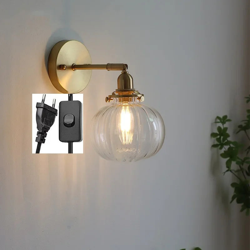 HestaPoint Wandleuchte mit Zugschalter aus Glas und Eisen – Ansicht 16 von 35