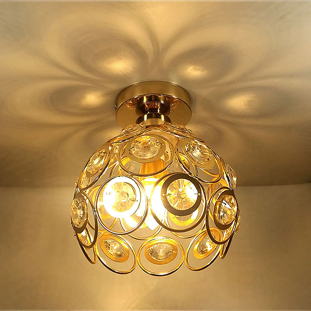 CristalLux Kristall-Deckenleuchte mit Gold-Finish – Ansicht 2 von 12