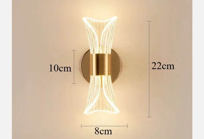 LumeWave LED-Wandleuchte mit geschwungenem Design – Ansicht 8 von 9