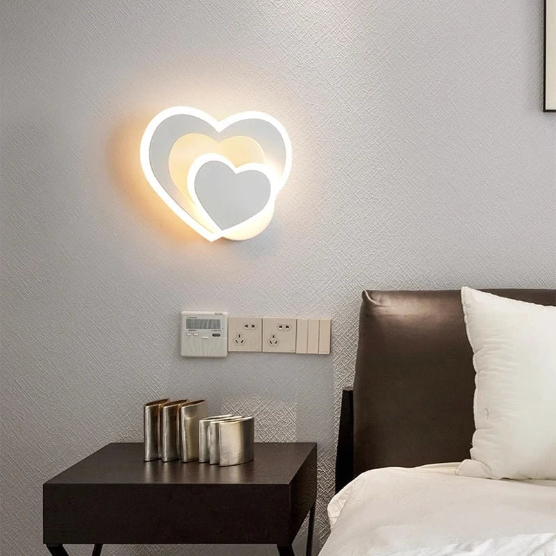 HeartGlow Romantische LED-Wandleuchte in Herzform – Ansicht 3 von 14