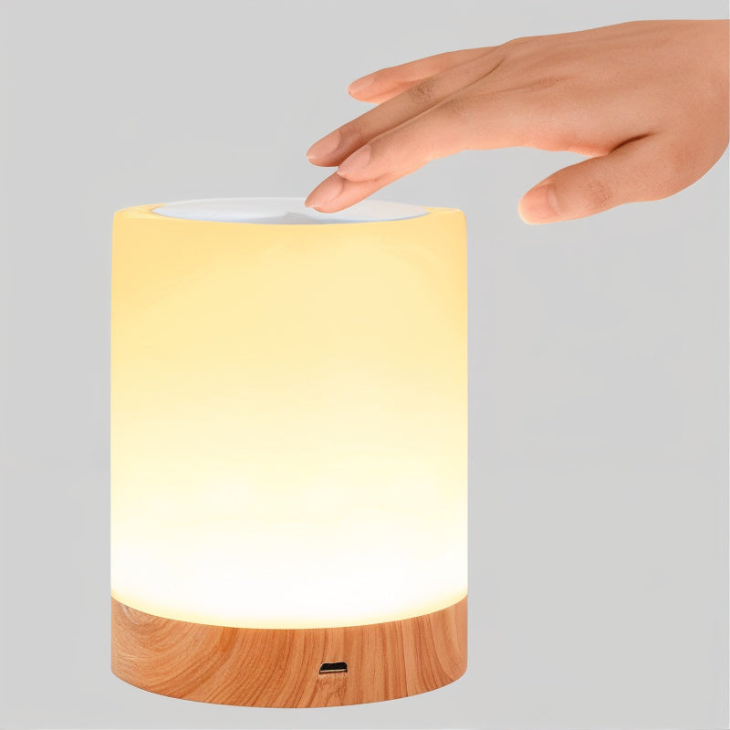 NoxGlow Kabellose Touch-Nachtlampe mit Farbwechsel – Nachtlicht