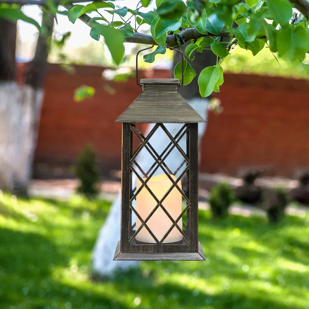 SolFlamme Solar-Laterne mit warmem Kerzenschein – Solarleuchte aus Glas – Ansicht 3 von 9