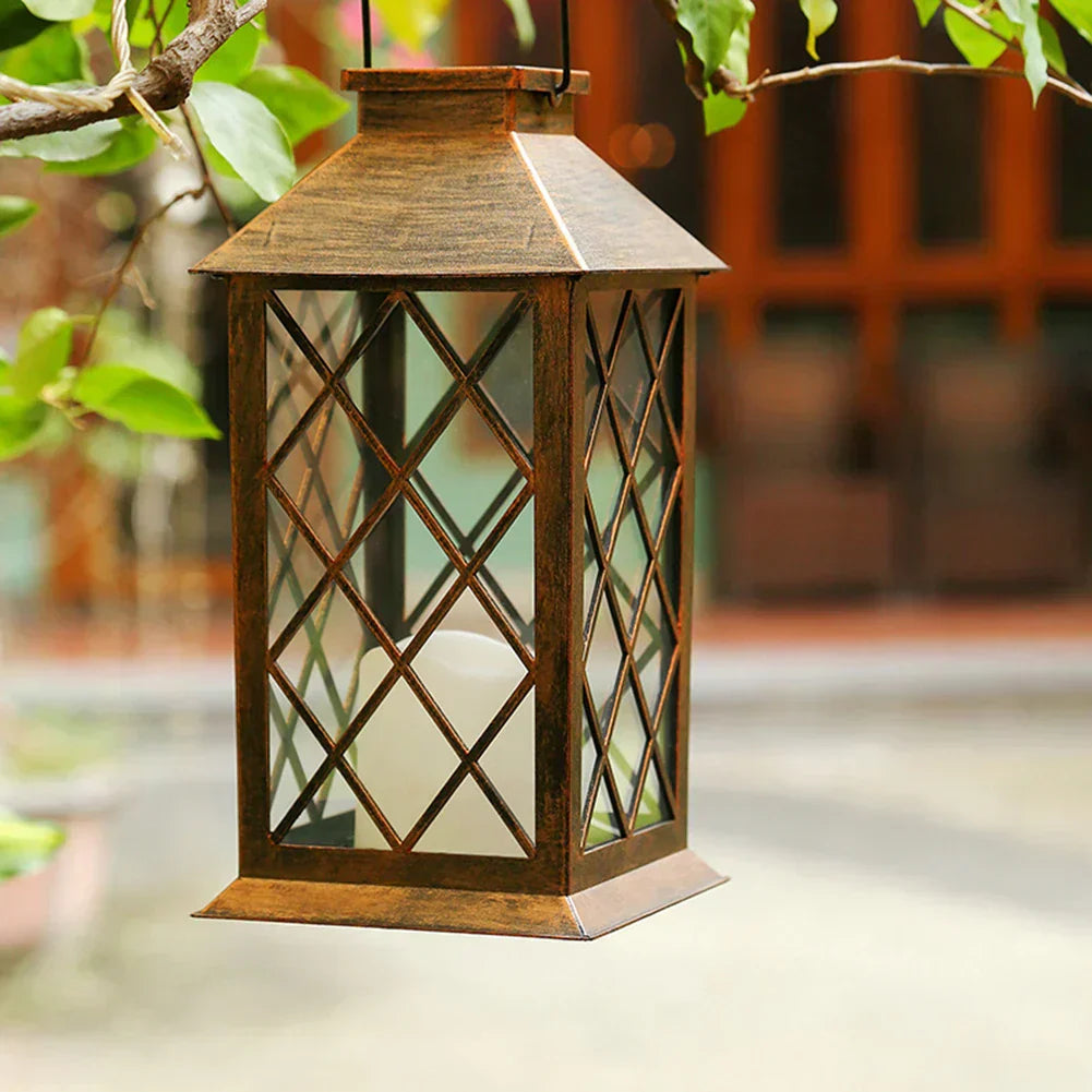 SolFlamme Solar-Laterne mit warmem Kerzenschein – Solarleuchte aus Glas – Ansicht 2 von 9